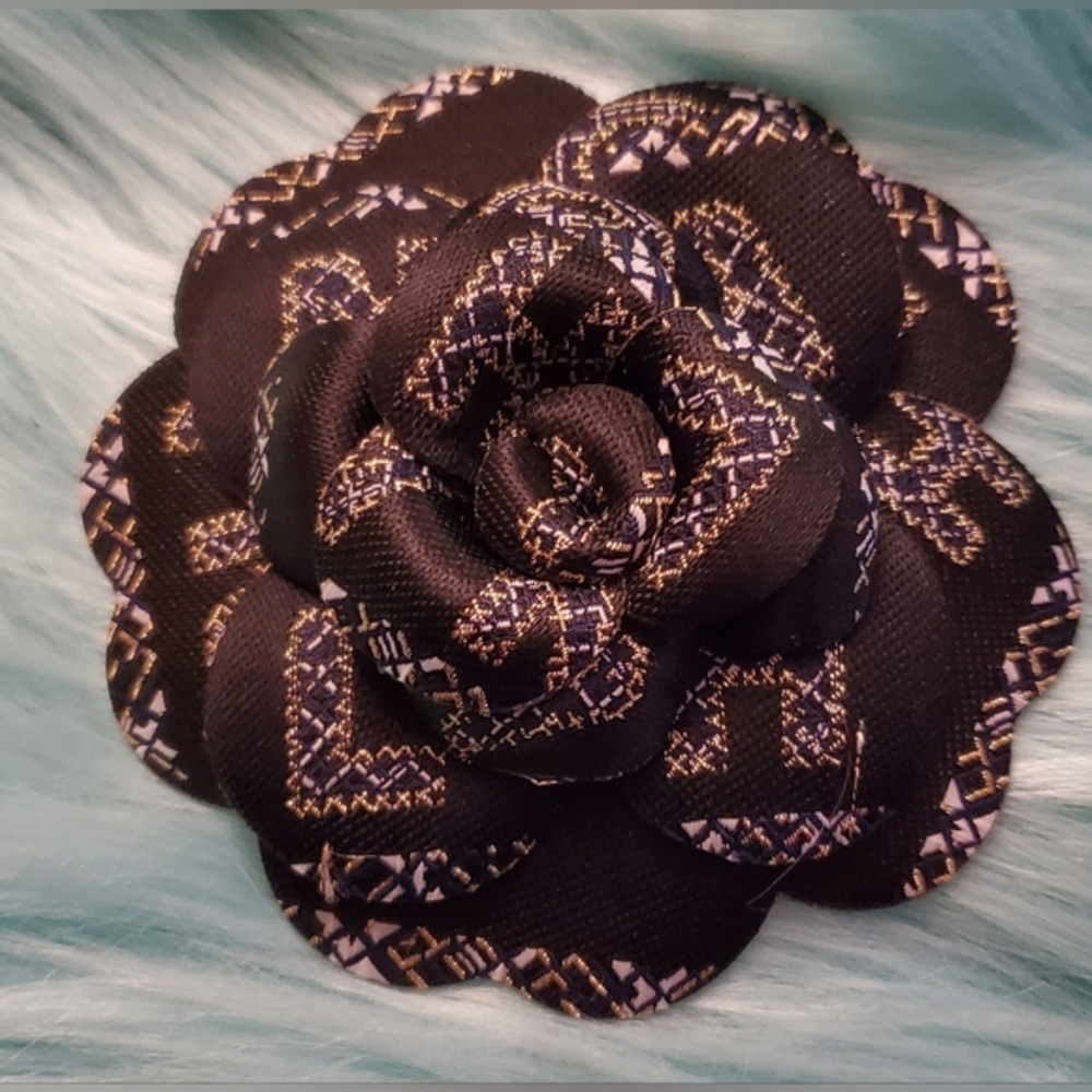 Chanel Camelia Flower-(Letters on flower-"C H A N E L ")